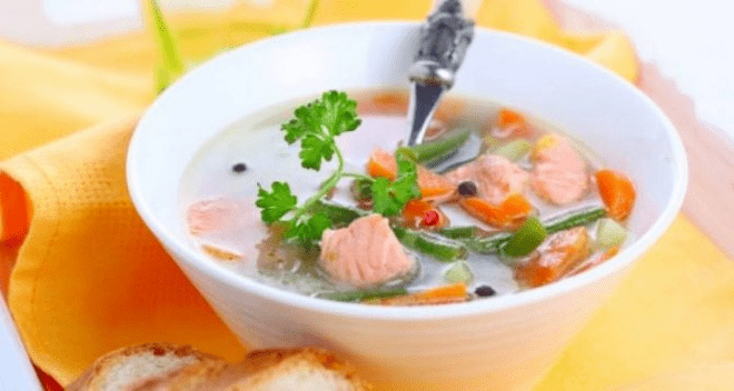 fish soup in a protein diet