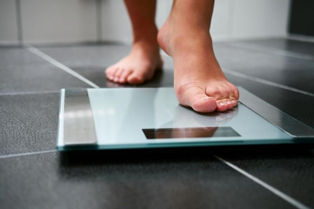 weighing losing weight